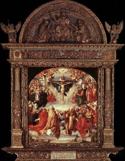 Albrecht Durer The Adoration of the Holy Trinity Germany oil painting art